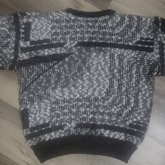 Vintage CLUB INTERNATIONAL Sweater Abstract Geometric Knit Size XL - Picture 4 of 4